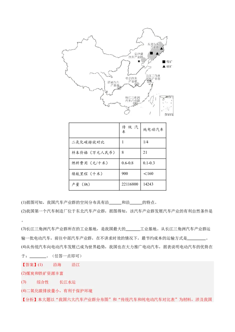 地理（长沙卷）(全解全析)_初中全科电子版试卷练习试题_地理_2024中考模拟题地理(1)_二模_地理（长沙卷）-：2024年中考第二次模拟考试