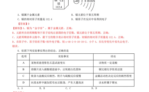 化学（济南卷）（全解全析）_初中全科电子版试卷练习试题_化学_2024中考模拟题化学(1)_二模_化学（济南卷）-：2024年中考第二次模拟考试