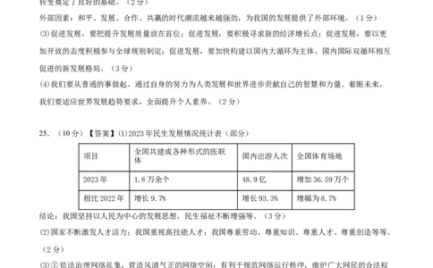 历史与社会、道德与法治（浙江卷）（参考答案）_初中全科电子版试卷练习试题_历史_2024中考模拟题历史(1)_二模_历史与社会、道德与法治（浙江卷）-+：2024年中考第二次模拟考试