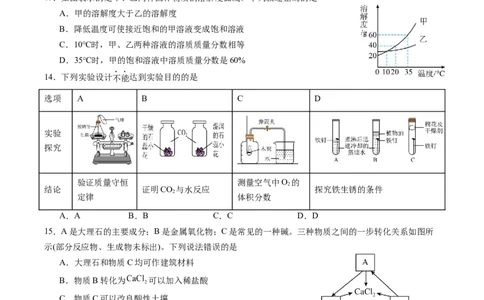 化学（广东卷）（考试版A4）_初中全科电子版试卷练习试题_化学_2024中考模拟题化学(1)_二模_化学（广东卷）-：2024年中考第二次模拟考试