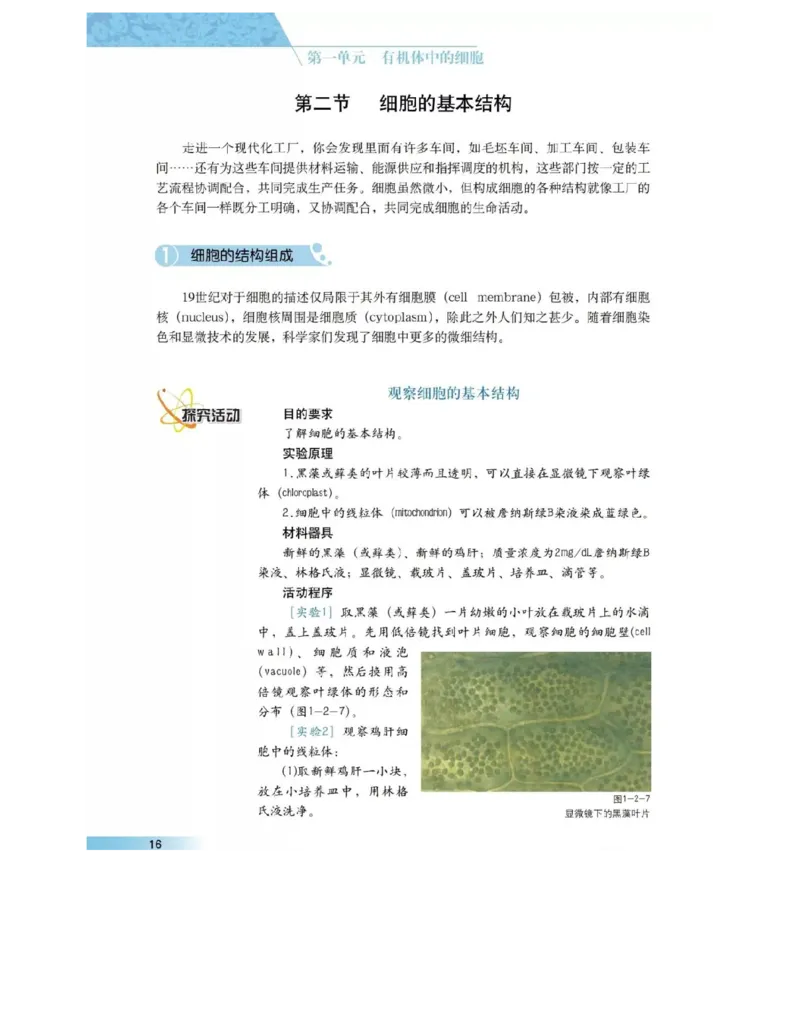 沪科版高中生物必修1《分子与细胞》电子课本_高中电子课本_6.高中生物课本_沪科版高中生物