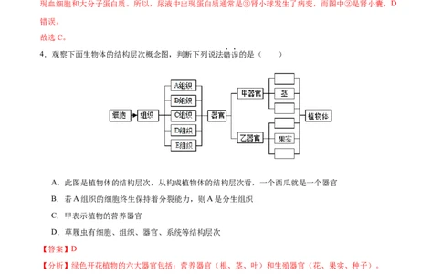 生物（广西卷）（全解全析）_初中全科电子版试卷练习试题_生物_2024中考模拟题生物(1)_三模（37套）_生物（广西卷）