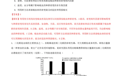 专题七生物与环境（解析版）_2025年新高考资料_二轮复习_上好课2025年高考生物二轮复习讲练测（新高考通用）3380526