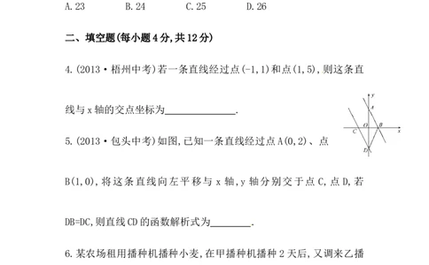 八年级数学下册知识点汇聚测试卷：一次函数高级测试（含详解）_初中全科电子版试卷练习试题_数学_8下初中人教版数学练习、试卷_人教数学八年级下专项练习（047份）