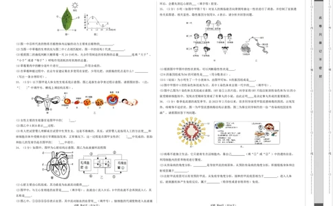 生物（云南卷）（考试版A3）_初中全科电子版试卷练习试题_生物_2024中考模拟题生物(1)_二模_生物（云南卷）-：2024年中考第二次模拟考试