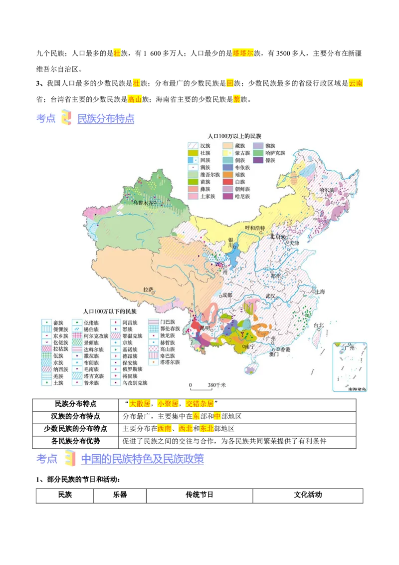 第一章从世界看中国（考点梳理卷）难度分层2022-2023学年八年级地理上册（人教版）（解析版）_初中全科电子版试卷练习试题_地理_人教地理8上试题试卷_第1套单元测试