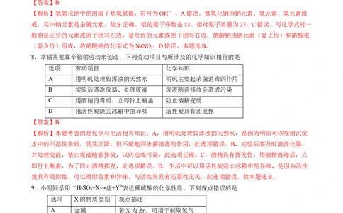 化学（天津卷）（全解全析）_初中全科电子版试卷练习试题_化学_2024中考模拟题化学(1)_二模_化学（天津卷）-：2024年中考第二次模拟考试