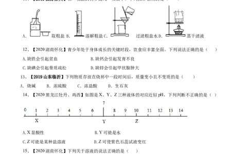 人教版化学九年级下期末模拟卷(原卷版)-九年级化学下册同步单元AB卷（人教版）_初中全科电子版试卷练习试题_化学_9年级上下册化学试题_9年级下试题