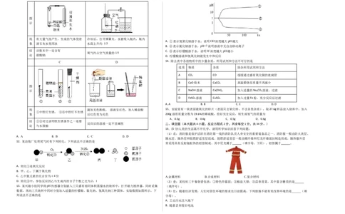 化学（南京卷）（考试版A3）_初中全科电子版试卷练习试题_化学_2024中考模拟题化学(1)_三模（36套）_化学（南京卷）