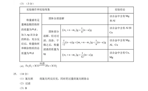 化学（扬州卷）（参考答案及评分标准）_初中全科电子版试卷练习试题_化学_2024中考模拟题化学(1)_二模_化学（扬州卷）-：2024年中考第二次模拟考试