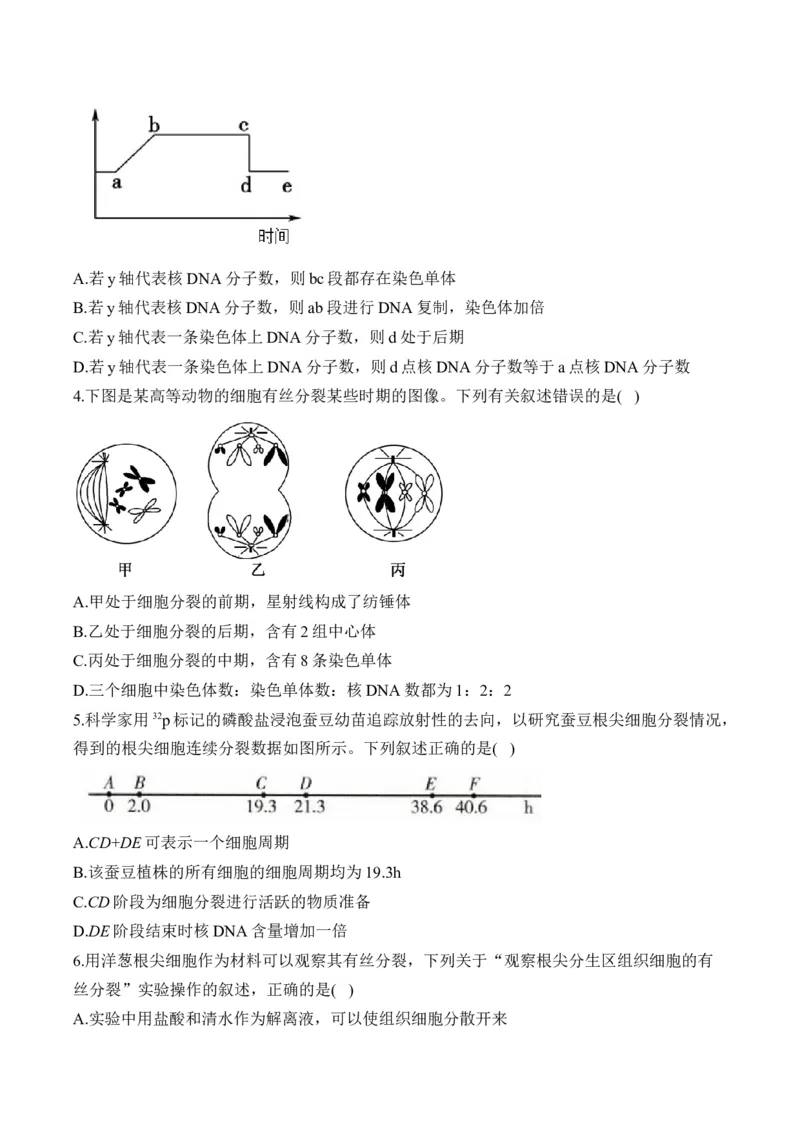 专题五细胞的生命历程&mdash;&mdash;2025届高考生物考点剖析（含解析）_2025年新高考资料_一轮复习_2025届高考生物一轮复习考点剖析练习（有解析）