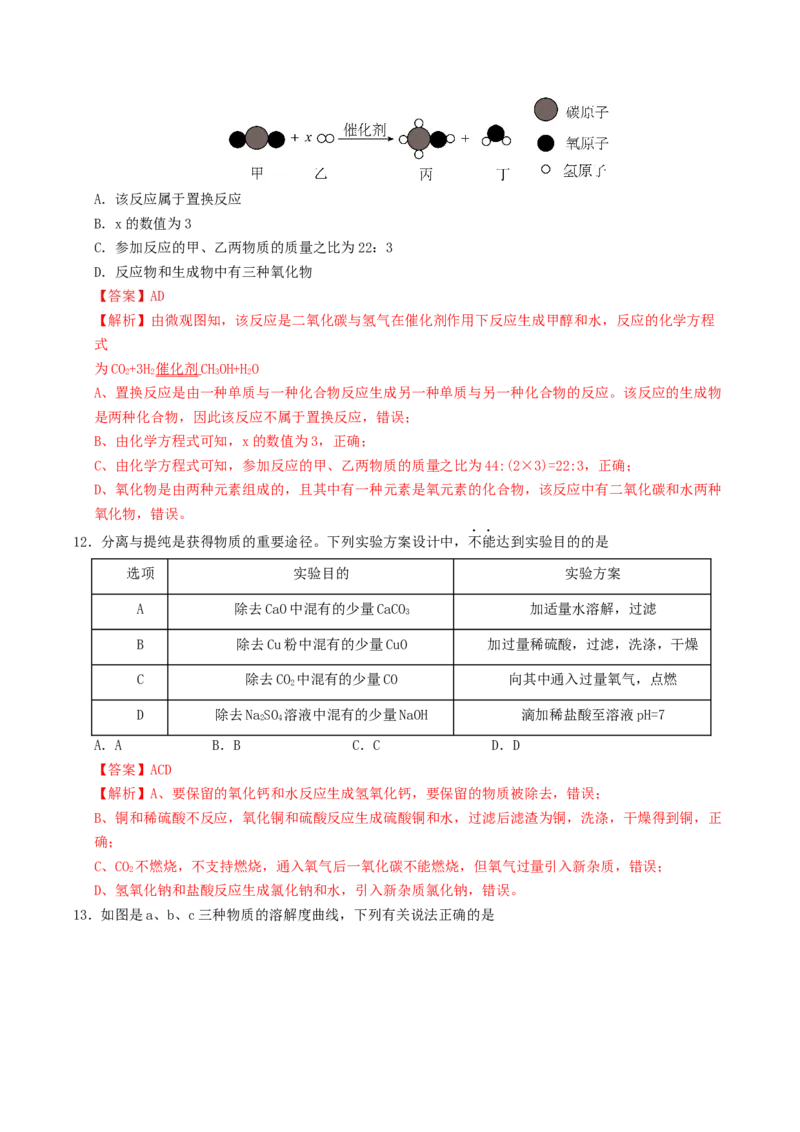 化学（济南卷）（全解全析）_初中全科电子版试卷练习试题_化学_2024中考模拟题化学(1)_三模（36套）_化学（济南卷）