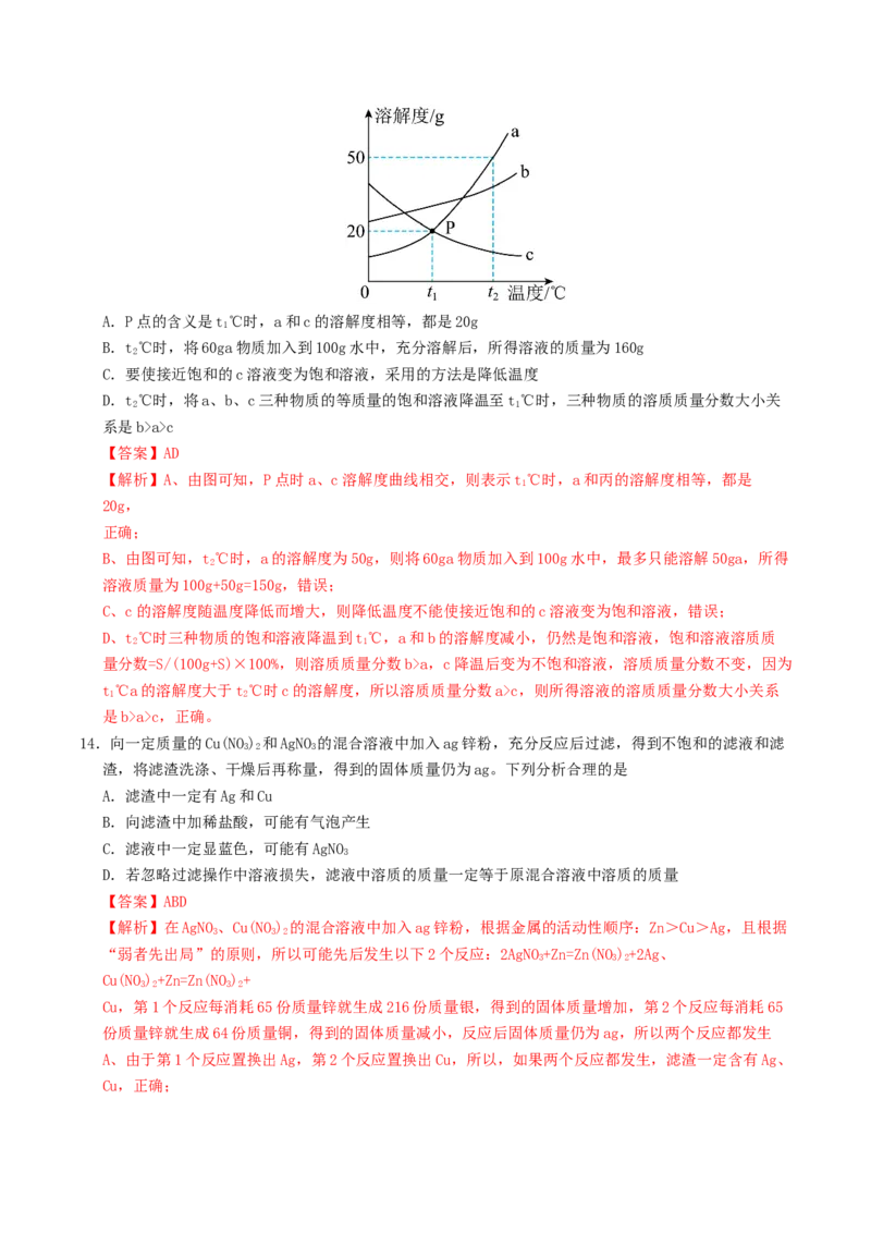 化学（济南卷）（全解全析）_初中全科电子版试卷练习试题_化学_2024中考模拟题化学(1)_三模（36套）_化学（济南卷）