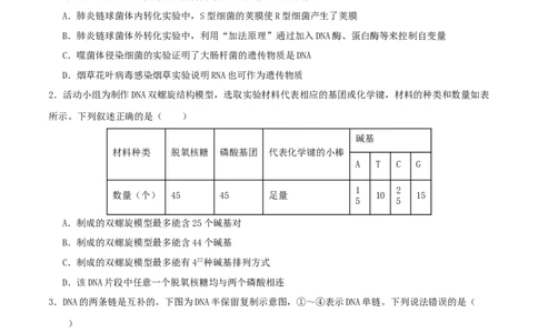 专题五遗传的分子基础、变异和进化（原卷版）_2025年新高考资料_二轮复习_上好课2025年高考生物二轮复习讲练测（新高考通用）3380526