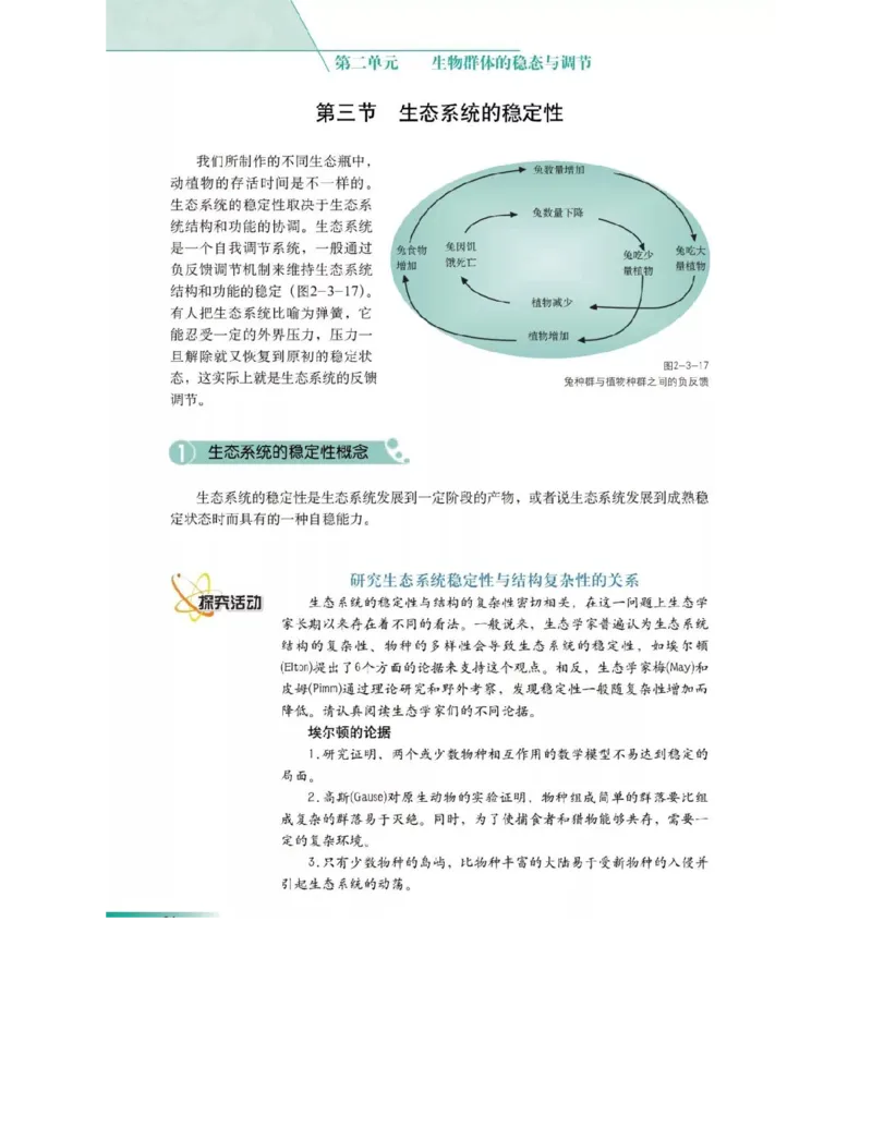沪科版高中生物必修3《稳态与环境》电子课本_高中电子课本_6.高中生物课本_沪科版高中生物