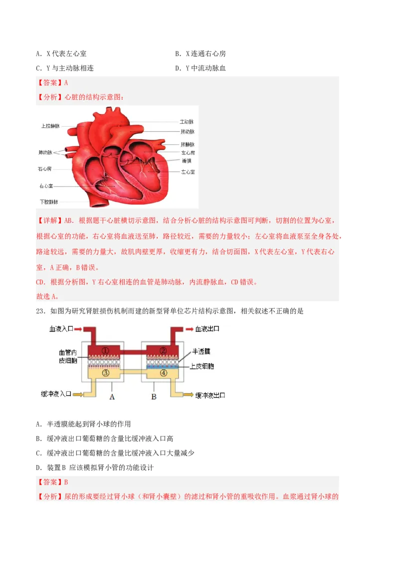 生物03卷（人教版七年级下册全部）-（全解全析）_new_初中全科电子版试卷练习试题_生物_生物人教版7下练习_人教生物7年级下期末试卷11份