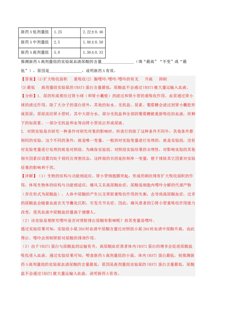 生物03卷（人教版七年级下册全部）-（全解全析）_new_初中全科电子版试卷练习试题_生物_生物人教版7下练习_人教生物7年级下期末试卷11份