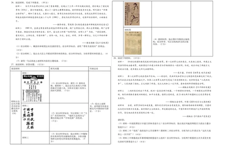 历史（南京卷）（考试版A3）_初中全科电子版试卷练习试题_历史_2024中考模拟题历史(1)_三模（34套）_历史（江苏南京卷）