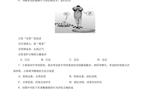 期末测试卷01-七年级道德与法治下册期末测试卷（部编版）（解析版）_初中全科电子版试卷练习试题_政治_道法人教部编7下试卷_部编道法7年级下期末试卷08份