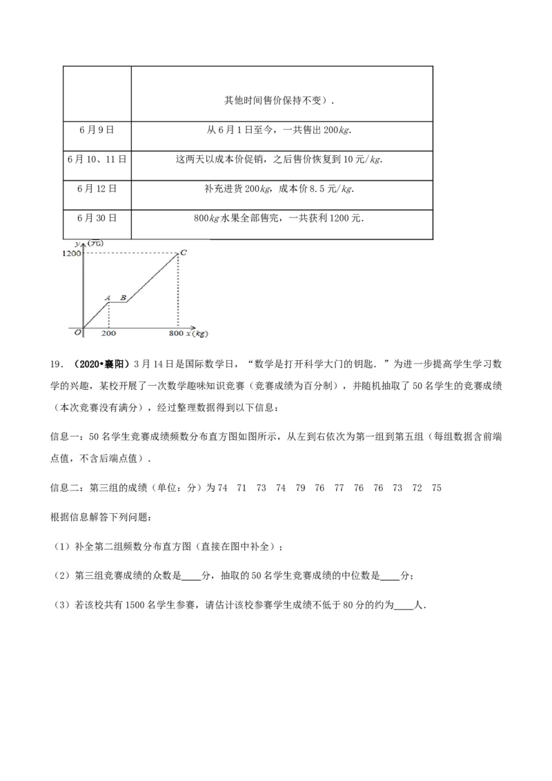 期末考试模拟试卷（4）（原卷版）-八年级数学下册精讲精练（人教版）_初中全科电子版试卷练习试题_数学_8下初中人教版数学练习、试卷_人教数学八年级下期末试卷（024份）