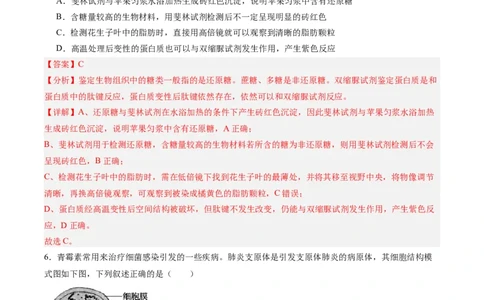 单元检测卷01细胞的概述及其分子组成（解析版）_新高考复习资料_2025年新高考资料_2025年高考生物一轮复习考点通关卷（新高考通用）