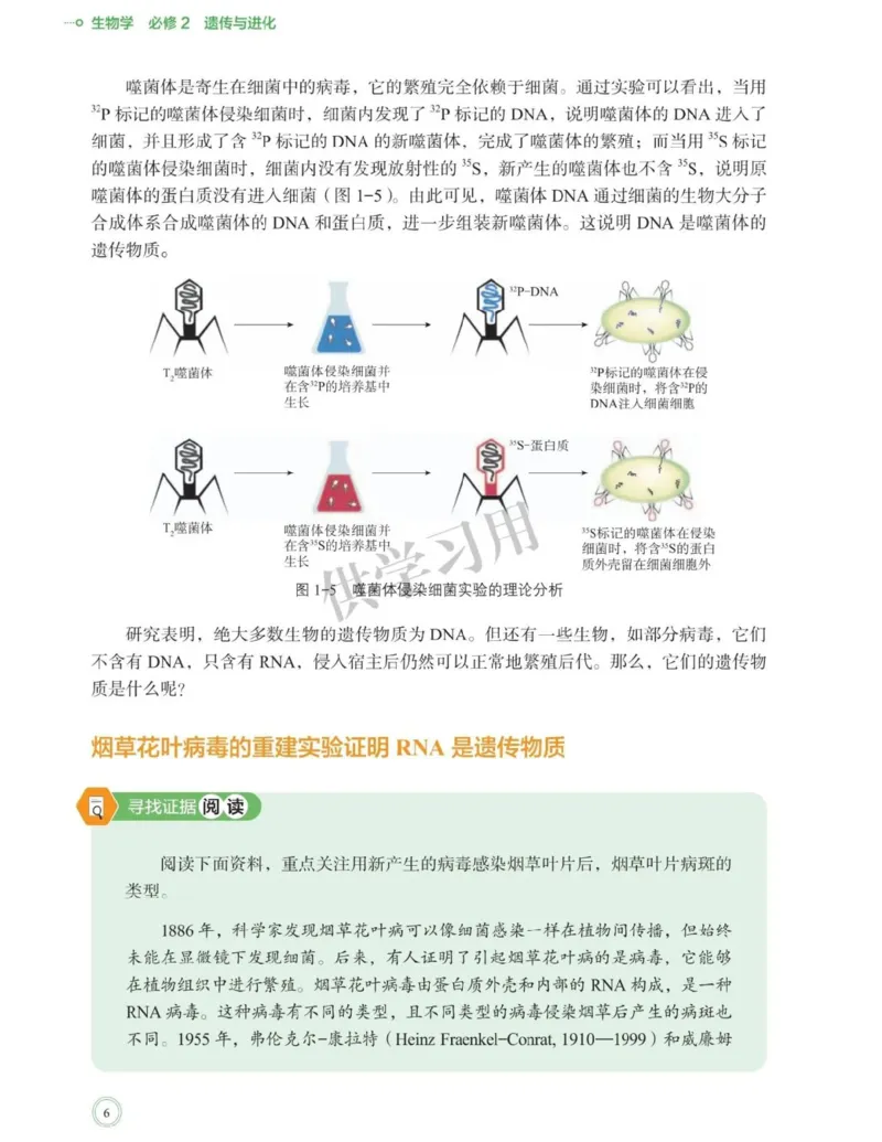 新北师大版高中生物必修2《遗传与进化》_高中电子课本_最新版高中全科高清电子课本_6高中生物课本_2019新人教版
