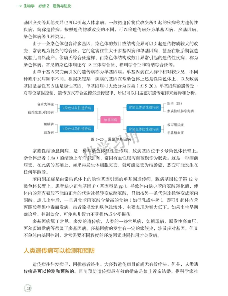 新北师大版高中生物必修2《遗传与进化》_高中电子课本_最新版高中全科高清电子课本_6高中生物课本_2019新人教版