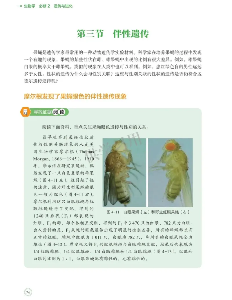 新北师大版高中生物必修2《遗传与进化》_高中电子课本_最新版高中全科高清电子课本_6高中生物课本_2019新人教版