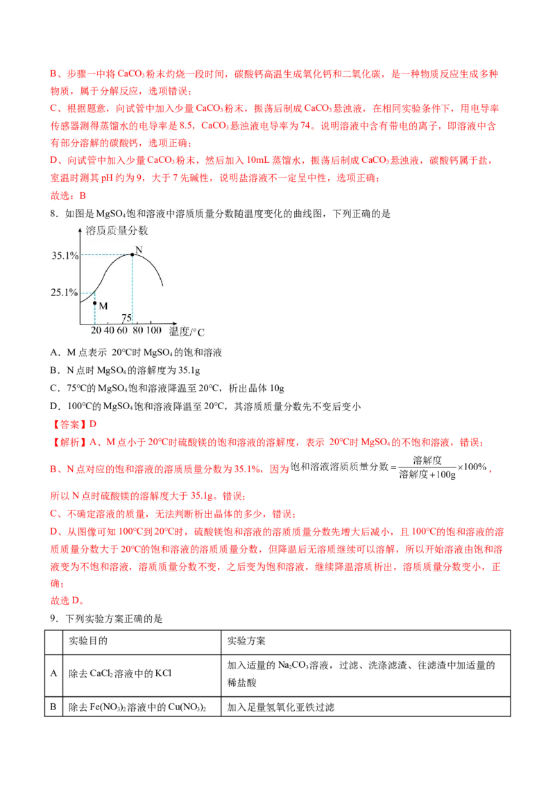 化学（南通卷）（全解全析）_初中全科电子版试卷练习试题_化学_2024中考模拟题化学(1)_二模_化学（南通卷）-：2024年中考第二次模拟考试