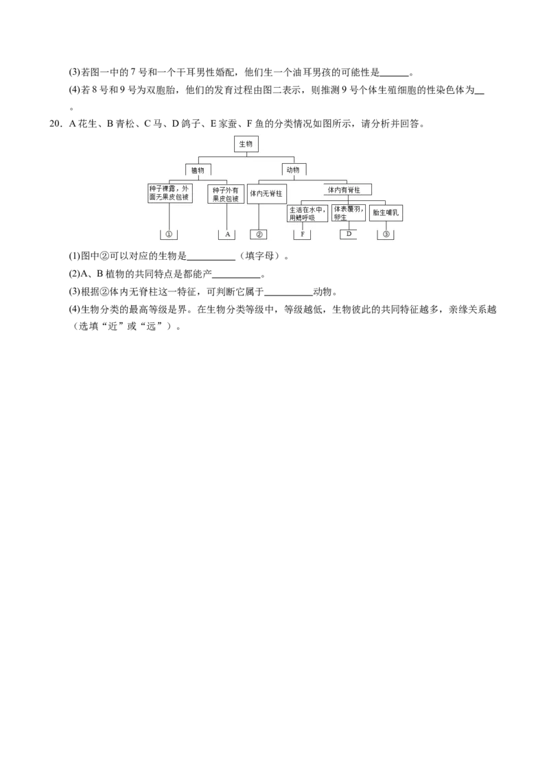 生物（南通卷）（考试版A4）_初中全科电子版试卷练习试题_生物_2024中考模拟题生物(1)_二模_生物（南通卷）-：2024年中考第二次模拟考试