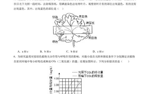 生物（南通卷）（考试版A4）_初中全科电子版试卷练习试题_生物_2024中考模拟题生物(1)_一模_生物（南通卷）-2024年中考第一次模拟考试