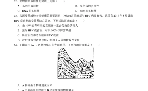 生物（河北卷）（考试版A4)_初中全科电子版试卷练习试题_生物_2024中考模拟题生物(1)_一模_生物（河北卷）-2024年中考第一次模拟考试