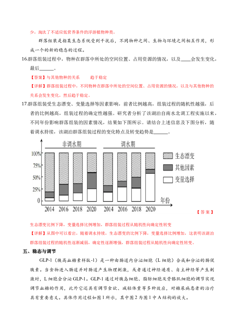 信息必刷卷01（上海专用）解析版_2025年新高考资料_2025考前信息卷_2025年高考生物考前信息必刷卷（上海专用）3443034