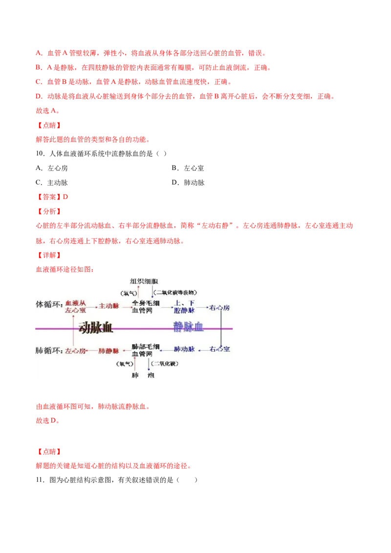 期末押题01-（人教版）（解析版）_初中全科电子版试卷练习试题_生物_生物人教版7下练习_人教生物7年级下期末试卷11份