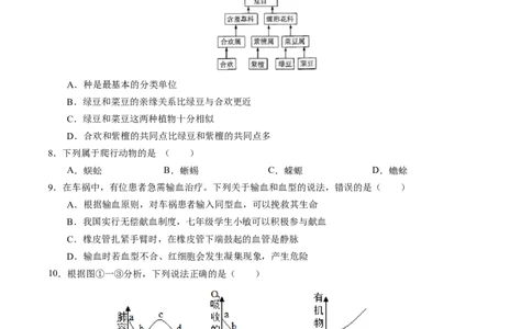 生物（辽宁卷）（考试版A4）_初中全科电子版试卷练习试题_生物_2024中考模拟题生物(1)_三模（37套）_生物（辽宁卷）