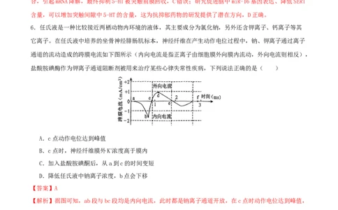 专题六稳态与调节（解析版）_2025年新高考资料_二轮复习_上好课2025年高考生物二轮复习讲练测（新高考通用）3380526