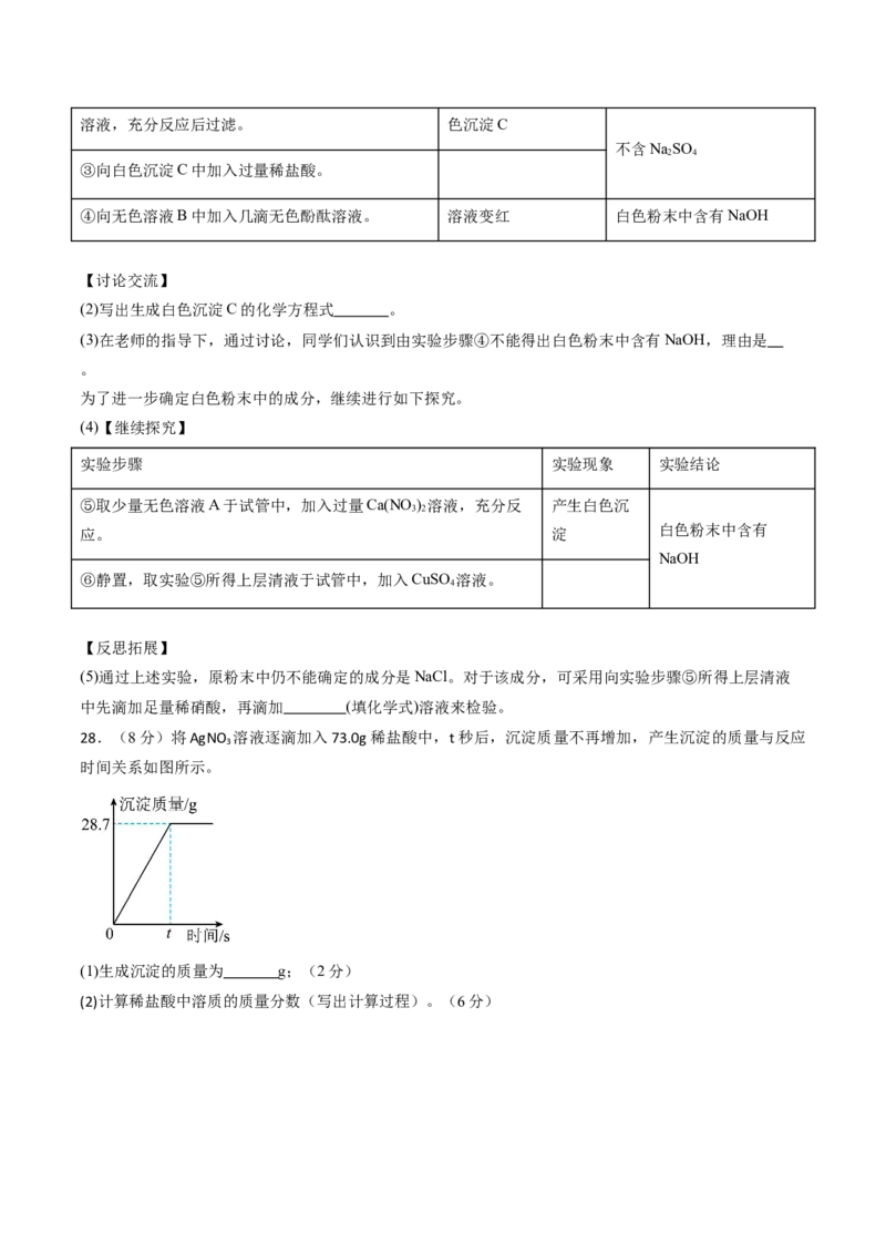 化学（全国通用）（考试版A4）_初中全科电子版试卷练习试题_化学_2024中考模拟题化学(1)_三模（36套）_化学（全国通用）