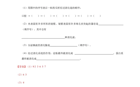 特训05填空题（20题）-（尖子生专用）（解析版）_初中全科电子版试卷练习试题_生物_生物人教版7下练习_人教生物7年级下专项练习16份