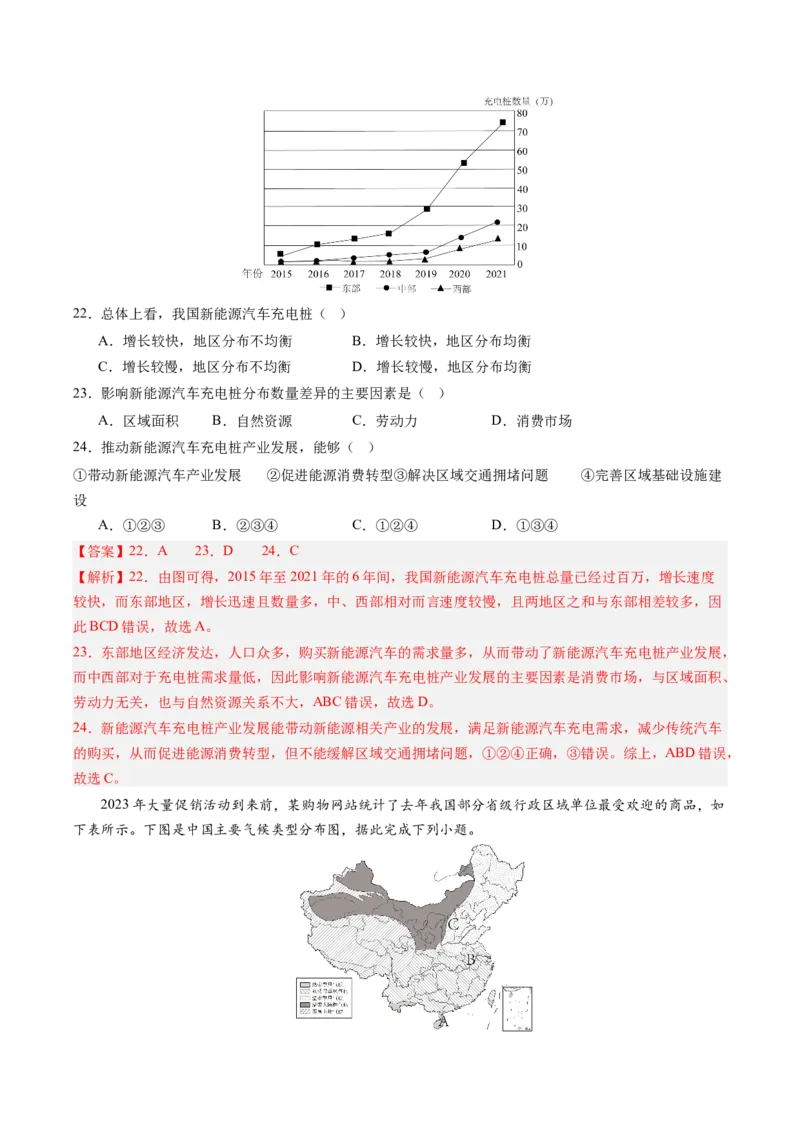 地理（深圳卷）（全解全析）_初中全科电子版试卷练习试题_地理_2024中考模拟题地理(1)_二模_地理（深圳卷）-：2024年中考第二次模拟考试