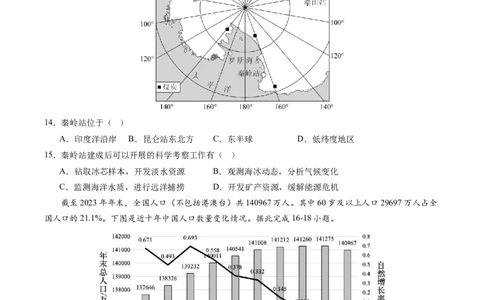 地理（云南卷）（A4考试版）_初中全科电子版试卷练习试题_地理_2024中考模拟题地理(1)_三模（39）_地理（云南卷）