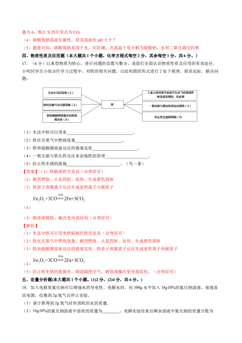 化学（山西卷）（全解全析）_初中全科电子版试卷练习试题_化学_2024中考模拟题化学(1)_一模_化学（山西卷）-2024年中考第一次模拟考试