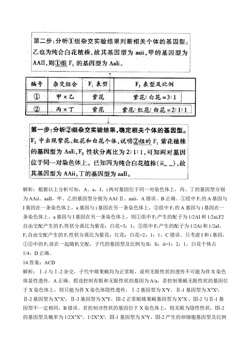 专题6遗传的基本规律（选择题）&mdash;&mdash;2025届高考生物学模块分练新高考版（含解析）_2025年新高考资料_二轮复习_新高考版2025届高考生物学模块分练选择题与非选择题（含解析）