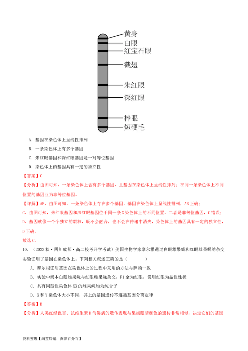 专题综合练04遗传规律及其应用(解析版)_新高考复习资料_2024年新高考复习资料_一轮复习资料_完备战2024年高考生物一轮复习考点帮（新高考）_必修2