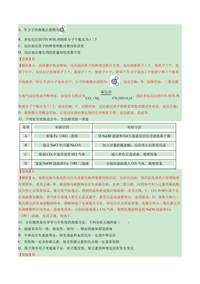 化学（泰州卷）（全解全析）_初中全科电子版试卷练习试题_化学_2024中考模拟题化学(1)_一模_化学（泰州卷）-2024年中考第一次模拟考试