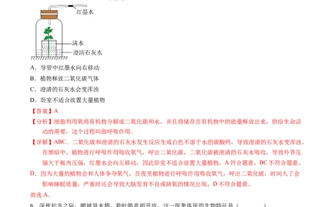 生物（深圳卷）（全解全析）_初中全科电子版试卷练习试题_生物_2024中考模拟题生物(1)_二模_生物（深圳卷）-：2024年中考第二次模拟考试