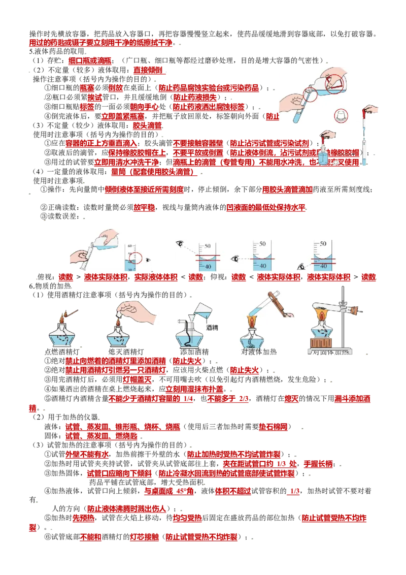 第一单元走进化学世界-九年级化学上册单元复习知识清单（人教版）_初中全科电子版试卷练习试题_化学_9年级上下册化学试题_9年级上试题_人教化学九年级上知识总结（007份）