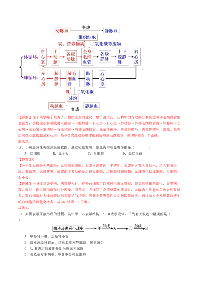 生物（云南卷）（全解全析）_初中全科电子版试卷练习试题_生物_2024中考模拟题生物(1)_二模_生物（云南卷）-：2024年中考第二次模拟考试