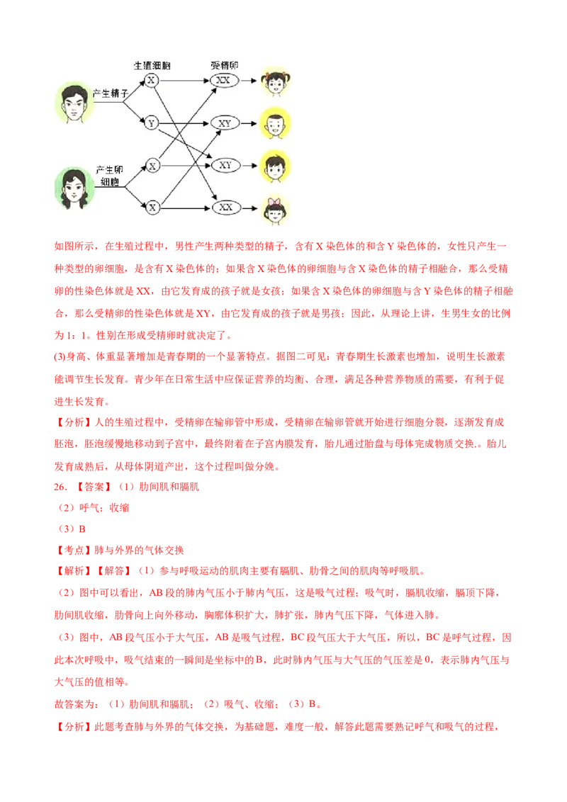 期末冲刺卷02-（人教版）（解析版）_初中全科电子版试卷练习试题_生物_生物人教版7下练习_人教生物7年级下期末试卷11份