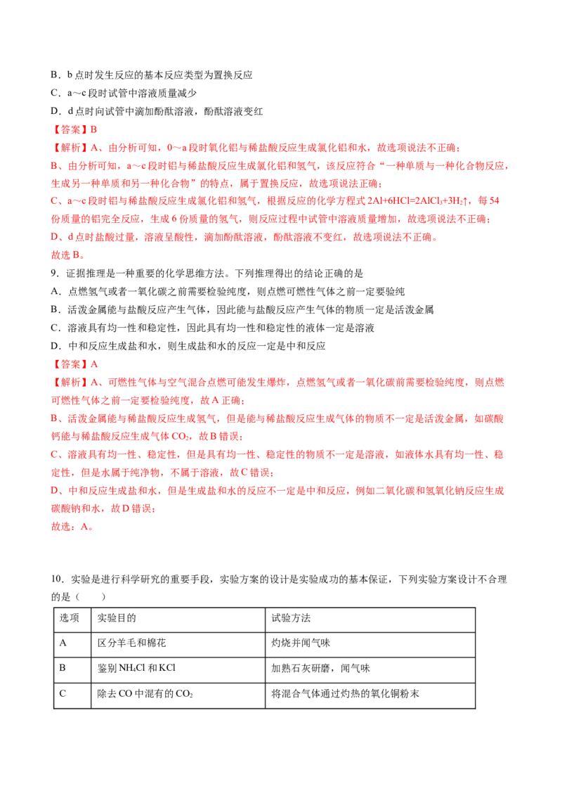 化学（吉林卷）（全解全析）_初中全科电子版试卷练习试题_化学_2024中考模拟题化学(1)_三模（36套）_化学（吉林卷）