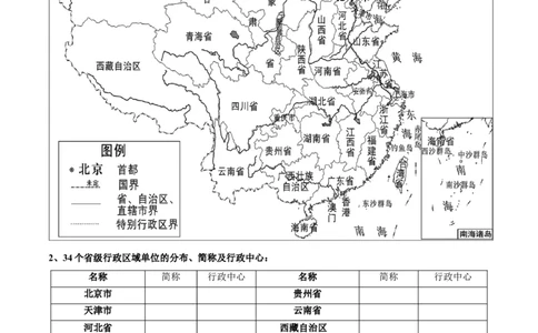 第一章从世界看中国（考点梳理卷）难度分层2022-2023学年八年级地理上册（人教版）（原卷版）_初中全科电子版试卷练习试题_地理_人教地理8上试题试卷_第1套单元测试